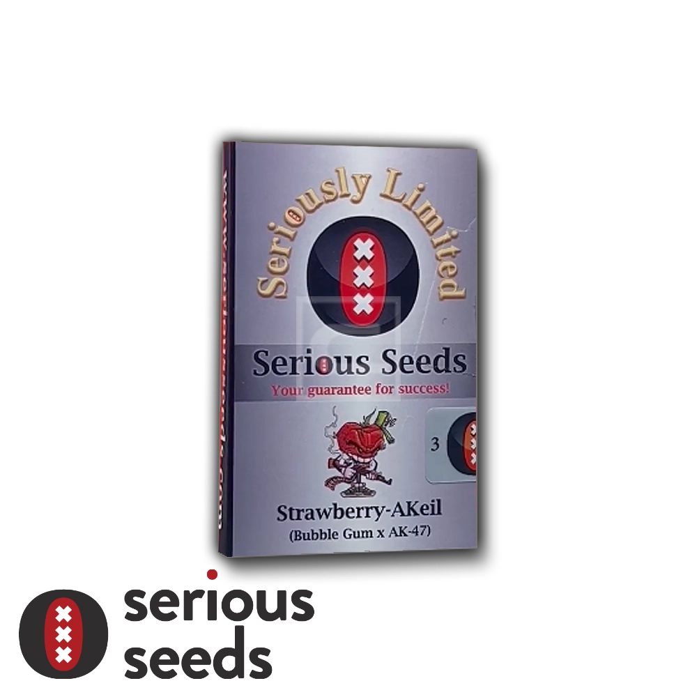 Strawberry AK Verpackung Serious Seeds Verpackung Strawberry-AKeil aus der Seriously Limited Reihe