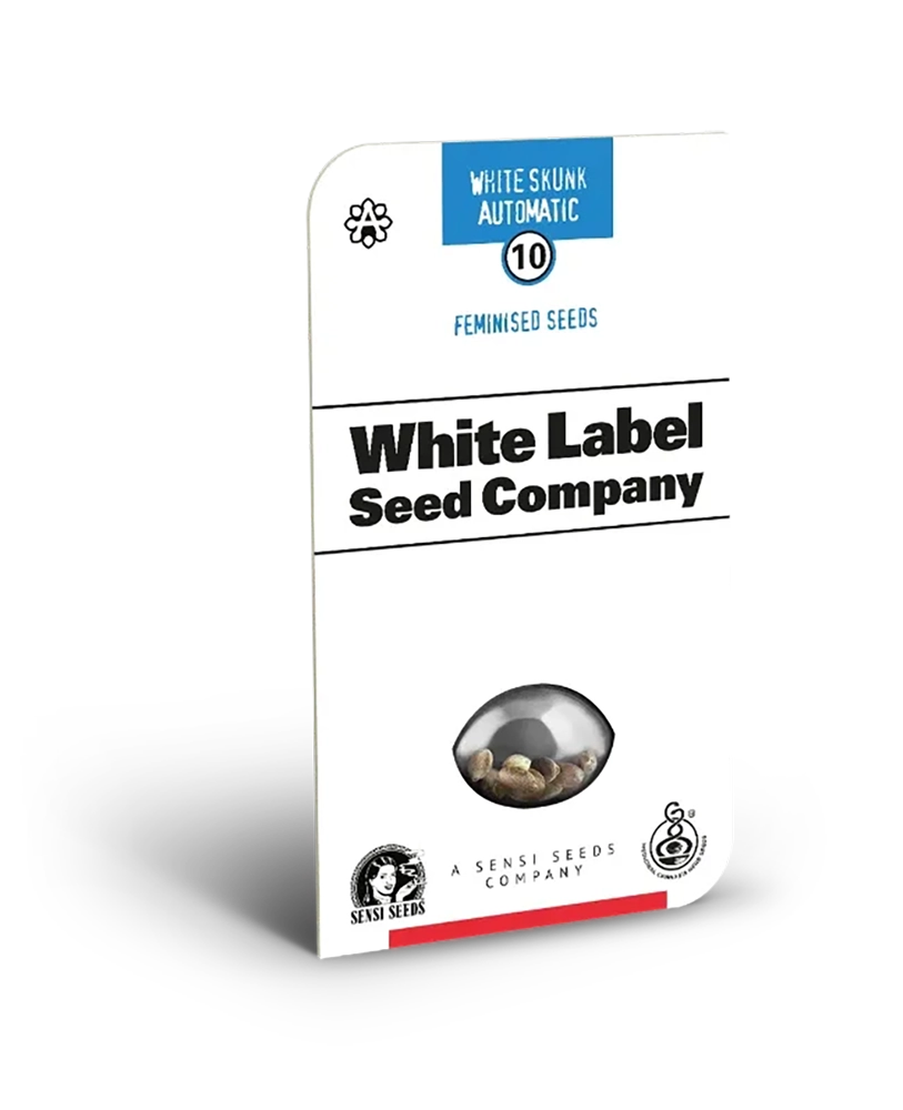 White Skunk Auto Verpackung White Label Seed Company Verpackung White Skunk Automatic mit 10 Samen