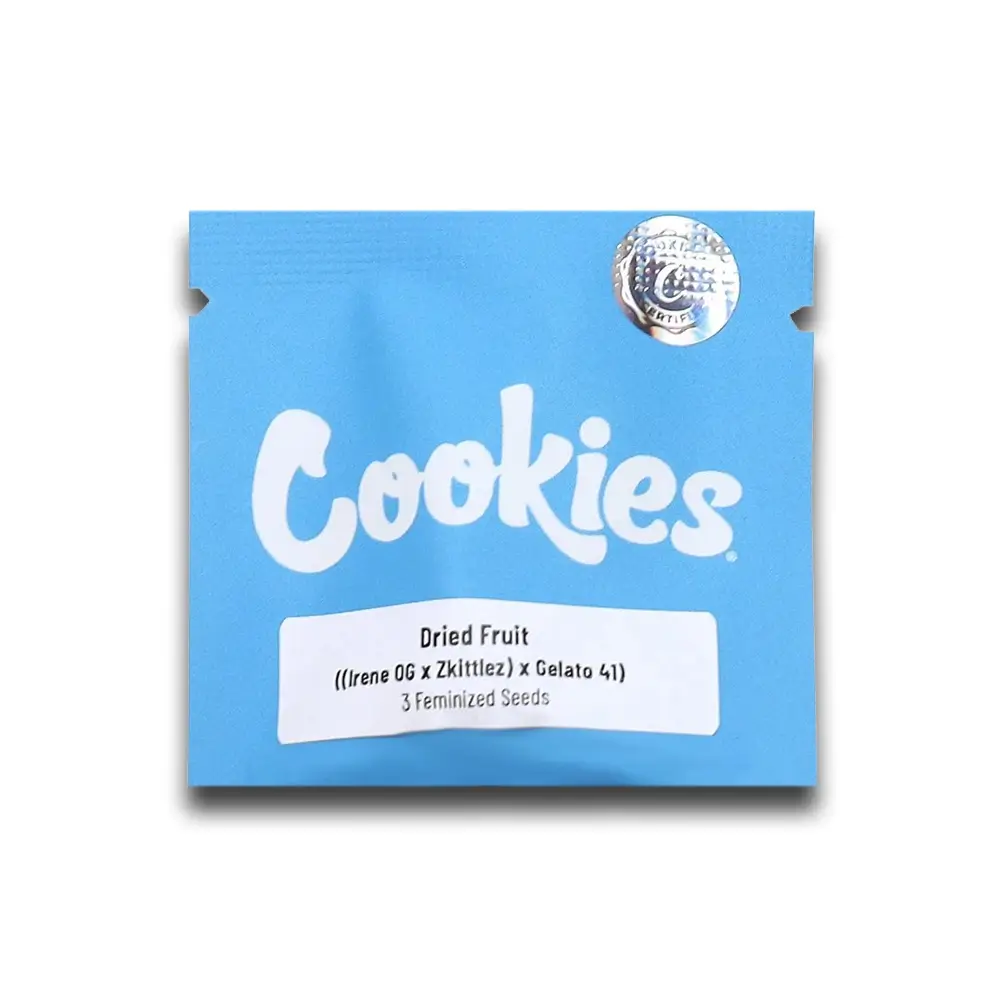 Dried Fruit Verpackung Blaue Cookies Verpackung Dried Fruit mit 3 feminisierten Samen