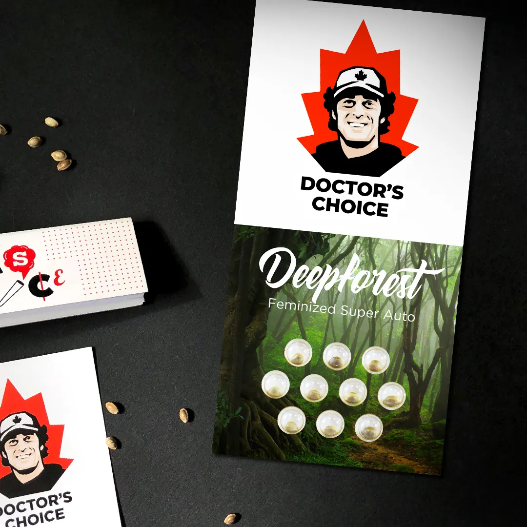 Deepforest Super Auto Verpackung Doctors Choice Verpackung Deepforest mit Samen im Blister
