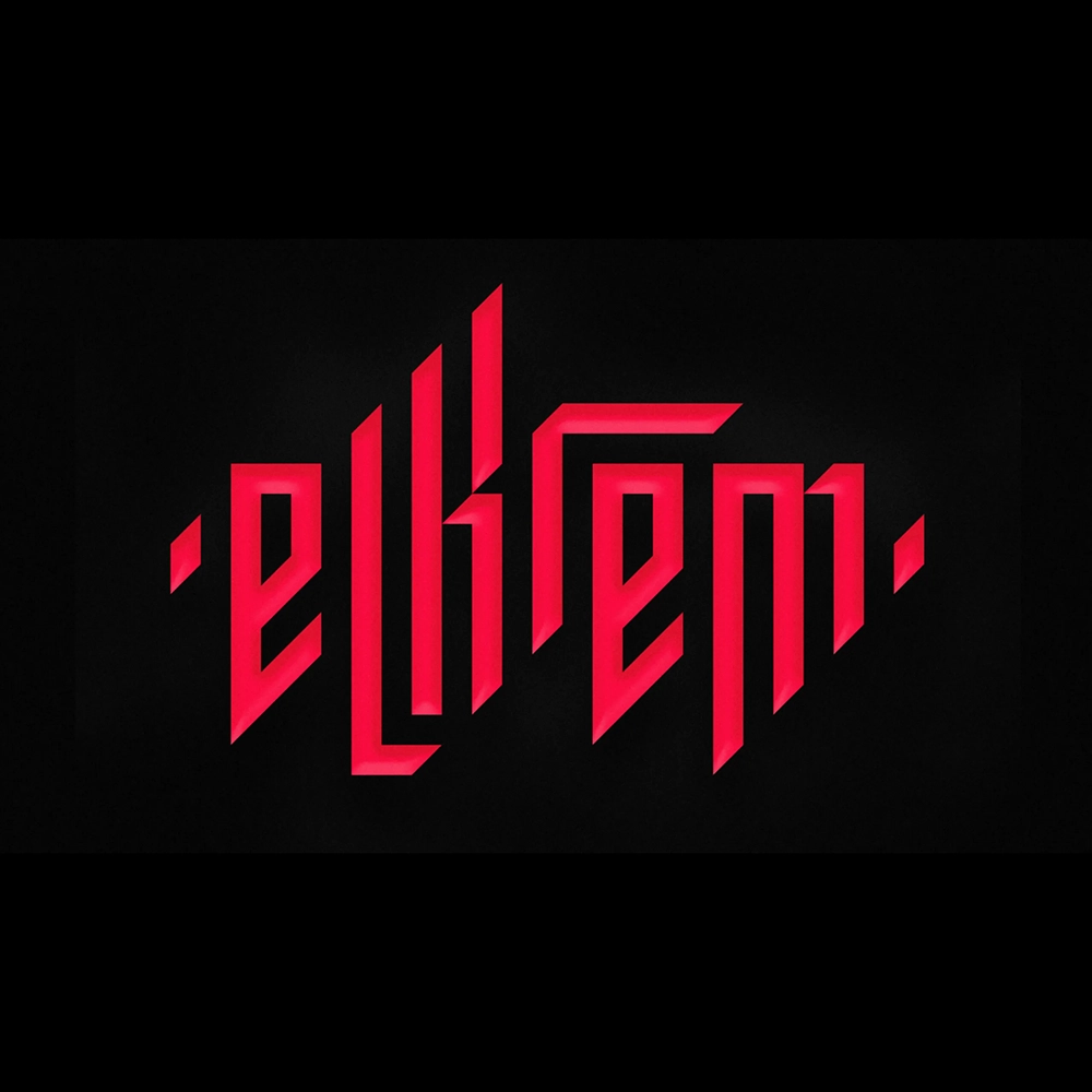 El Krem Collection Logo Roter El Krem Schriftzug auf schwarzem Grund