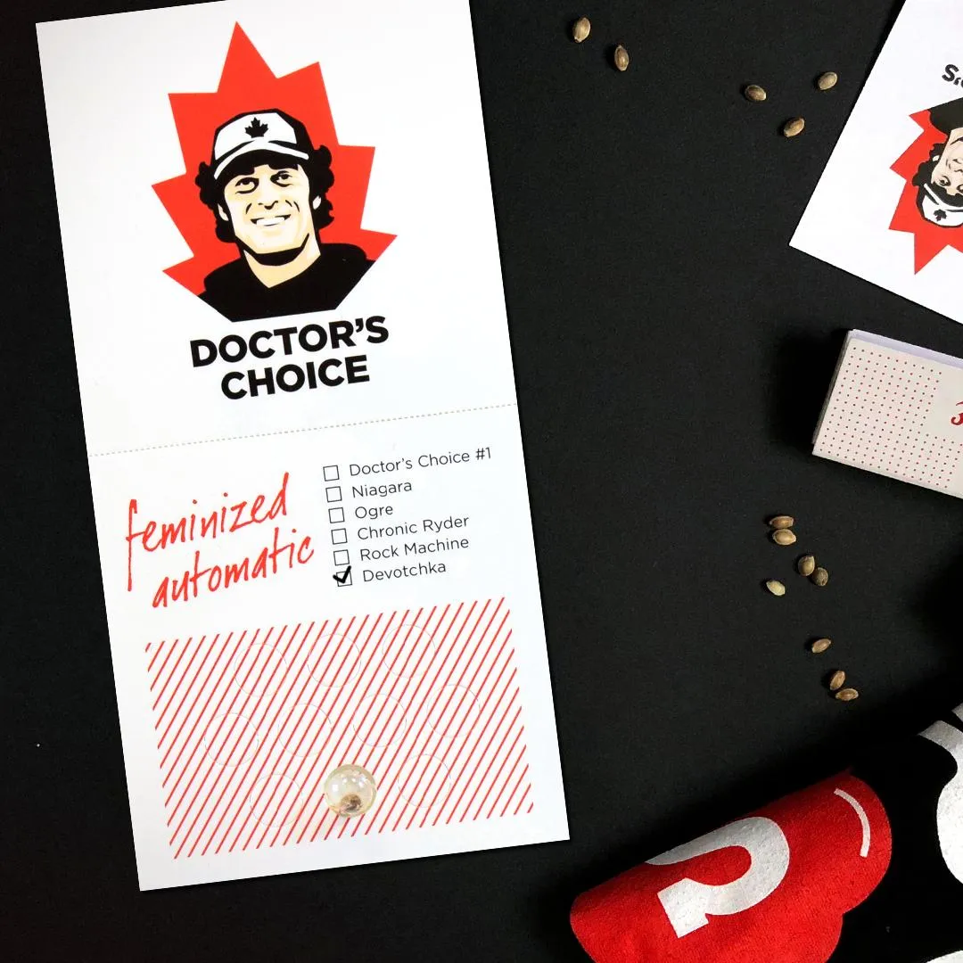 Devotchka Verpackung Doctors Choice Verpackung Devotchka mit Samen