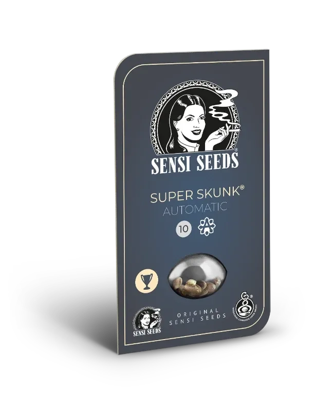 Super Skunk Auto Verpackung Dunkle Sensi Seeds Verpackung Super Skunk Automatic