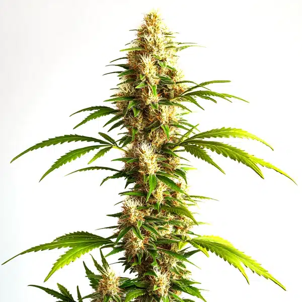 Critical 2.0 Auto Pflanze Freigestellte Critical 2.0 Auto Pflanze mit langem Haupttrieb