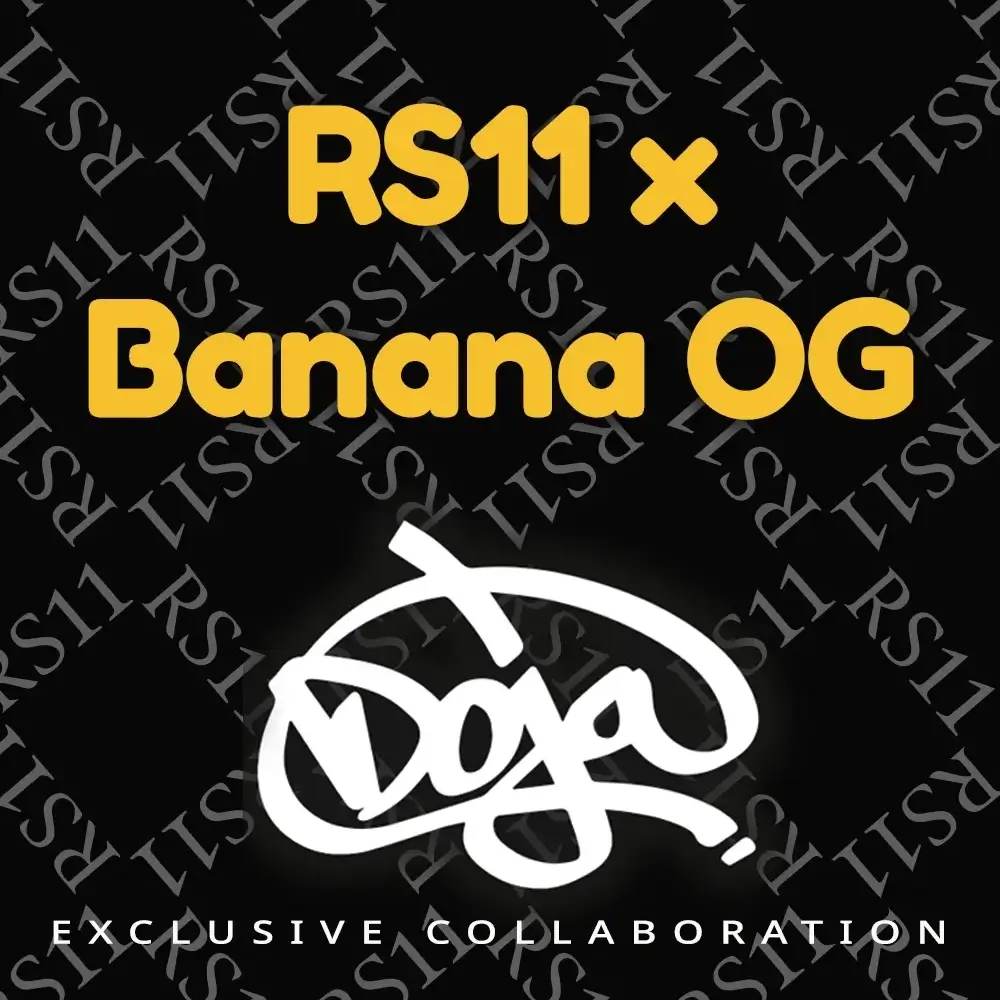 RS11 x Banana OG Artwork Schriftzug-Grafik RS11 x Banana OG zur Doja Collaboration