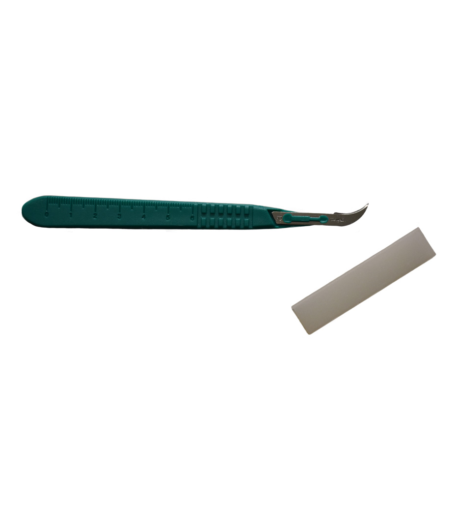 Einwegskalpell steril verpackt mit gebogener Klinge - Präzision für deine Stecklingsvermehrung Growversand stecklingsequipment skalpelle einwegskalpell gebogene klinge