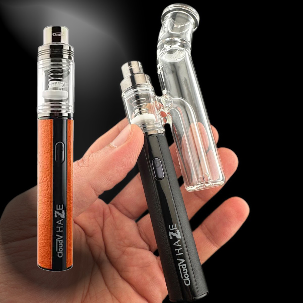 Cloud V Haze Premium Bundle - Flower Pen & Aqua Bubbler im Set - Orange Cloud V Haze Premium Bundle - Flower Pen & Aqua Bubbler im Set - Orange