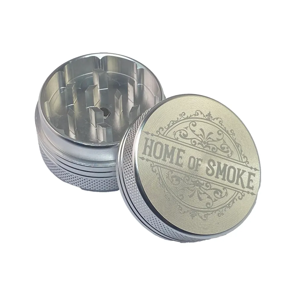 Cludi-Alugrinder-zweiteilig-silber-40mm