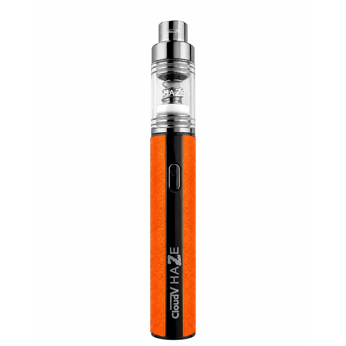 Cloud V Haze Pen Orange Cloud V Haze Pen in Orange mit Glaskammer, freigestellt