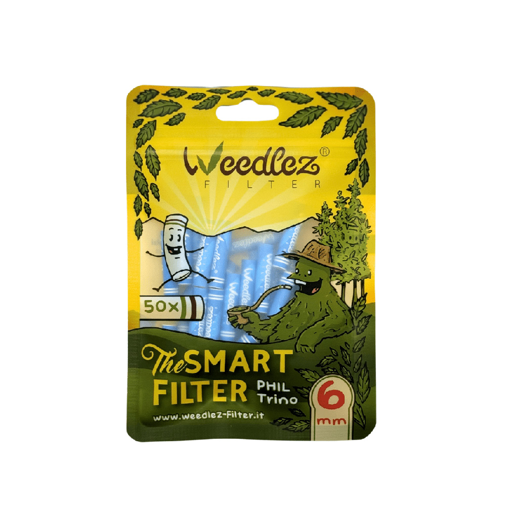 Weedlez Smart Filter Phil Trino Ø 6 mm 50 Stück - Blau Weedlez-smart-filter-50x-6mm-blau