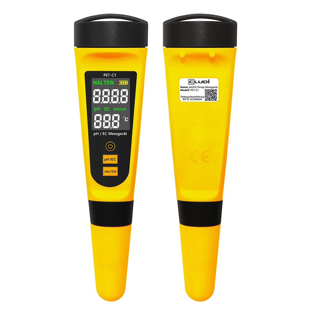 CLUDI PET-C1 PRO Messgeräte Zwei CLUDI PET-C1 PRO Messgeräte für pH und EC mit Display