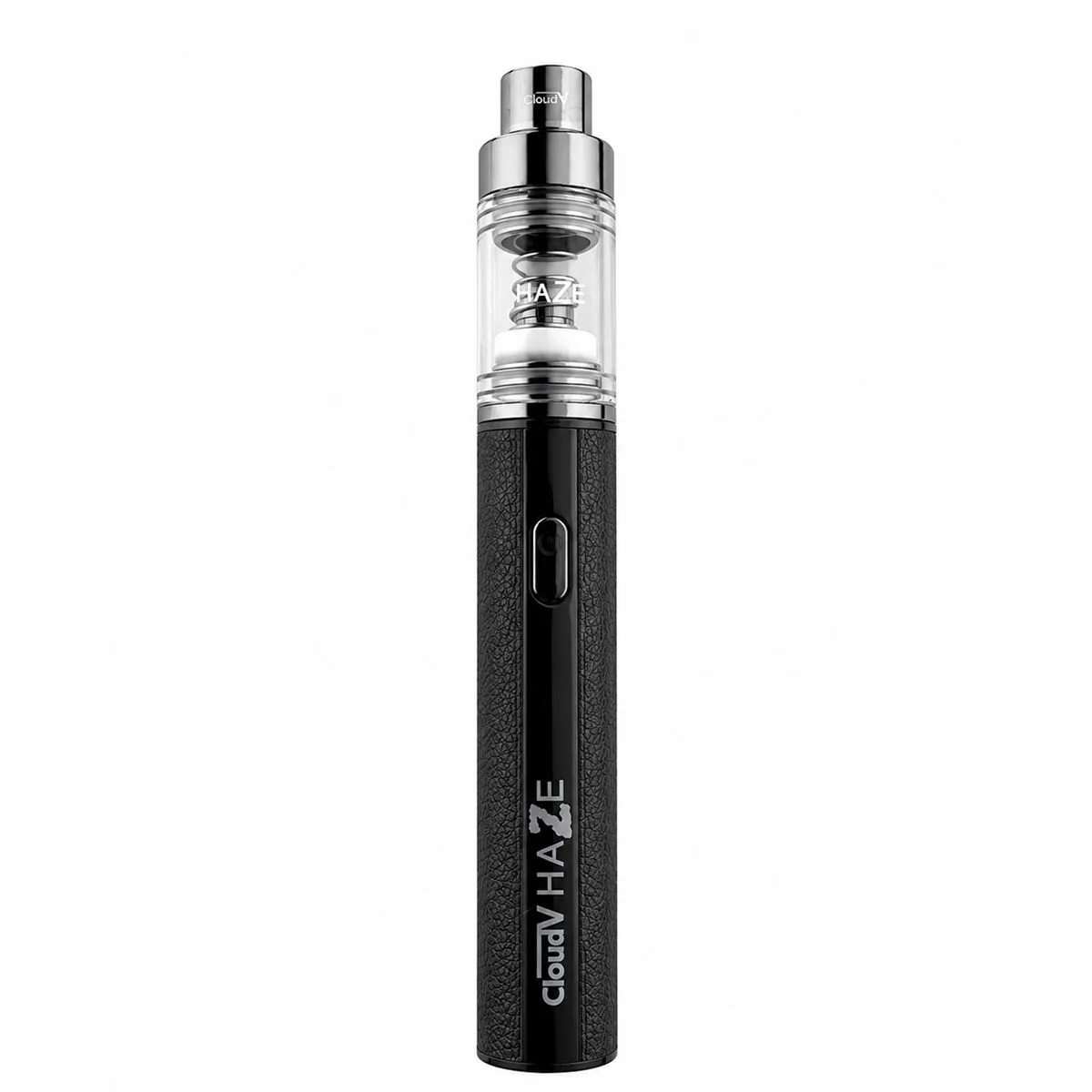 Cloud V Haze Pen Schwarz Cloud V Haze Pen in Schwarz mit Glaskammer, freigestellt