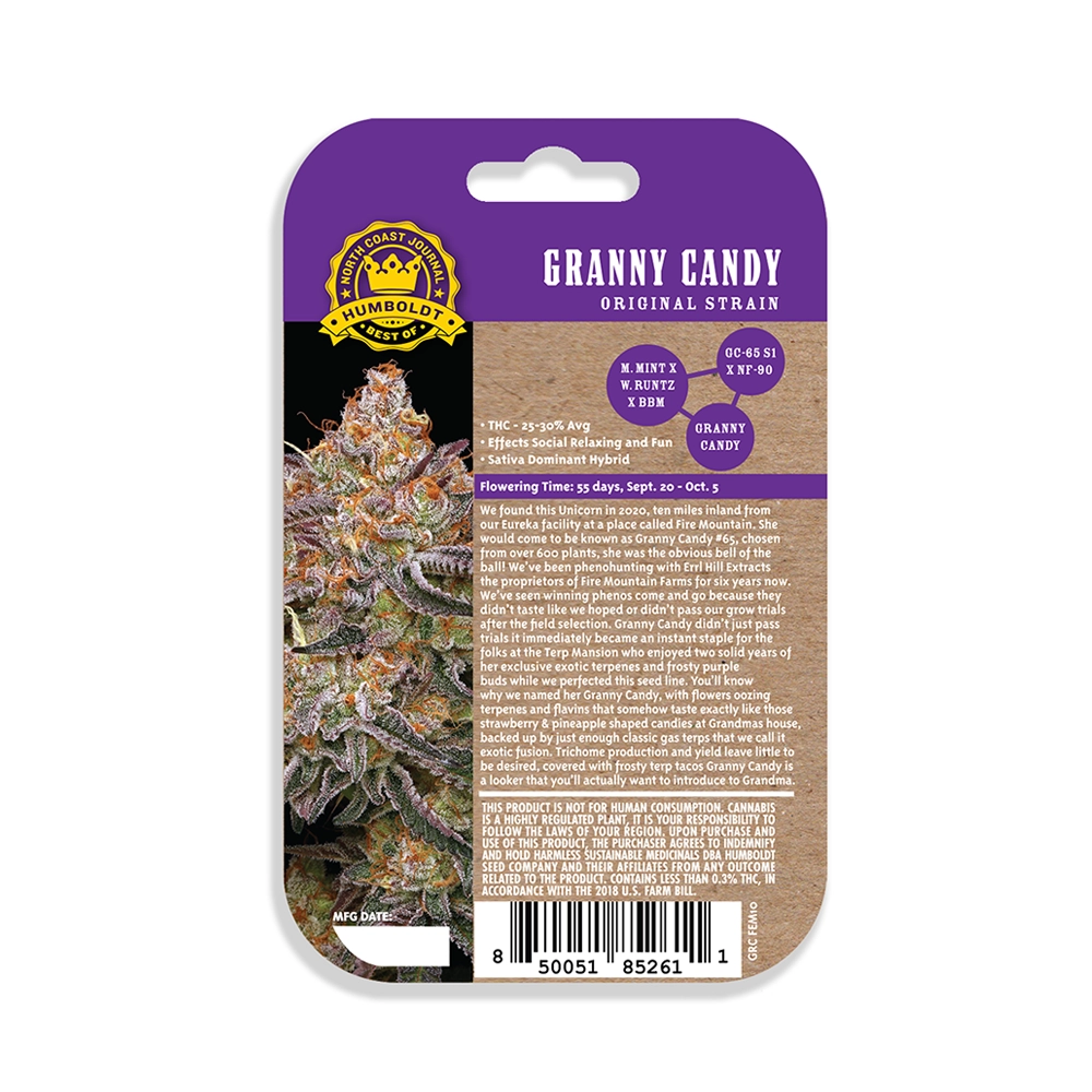 Granny Candy | Feminisierte Hanfsamen von Humboldt Seed