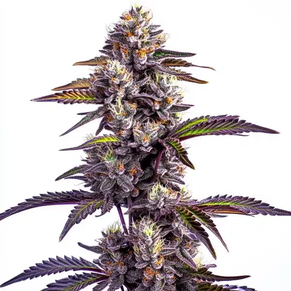 Blackberry Moonrocks Auto Pflanze Freigestellte Blackberry Moonrocks Auto Pflanze mit dunkelvioletten Blättern